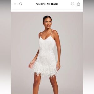 Nadine Merabi Lottie White dress. Size small.